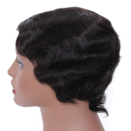 Peluca Corta de Cabello Natural Europeo y Americano para Mujer - Image 8