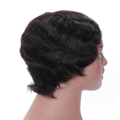 Peluca Corta de Cabello Natural Europeo y Americano para Mujer - Image 10