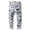 Jeans Blancos Ajustados con Letras Estampadas para Hombre