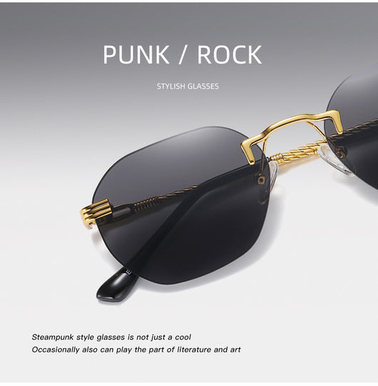 Gafas de Sol Metálicas sin Marco - Diseño Minimalista Unisex - Image 21