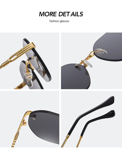 Gafas de Sol Metálicas sin Marco - Diseño Minimalista Unisex - Image 26