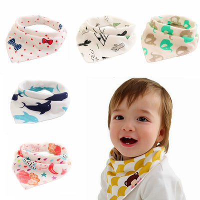 Baberos Impermeables Triangulares de Algodón con Diseños Infantiles - Image 51