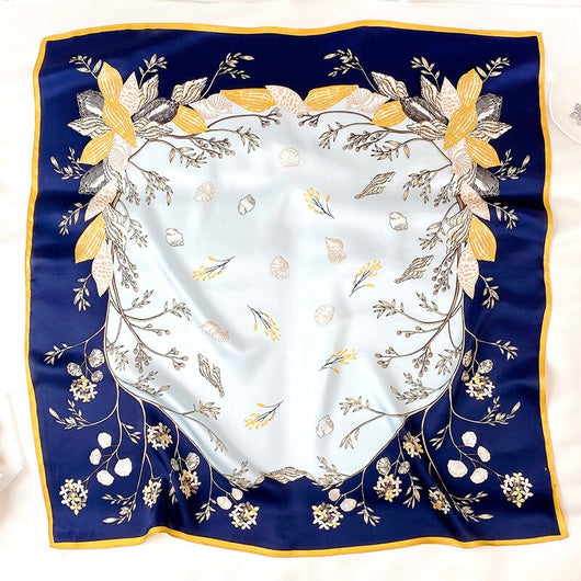 Pañuelo de Seda Estampado Coreano Grande