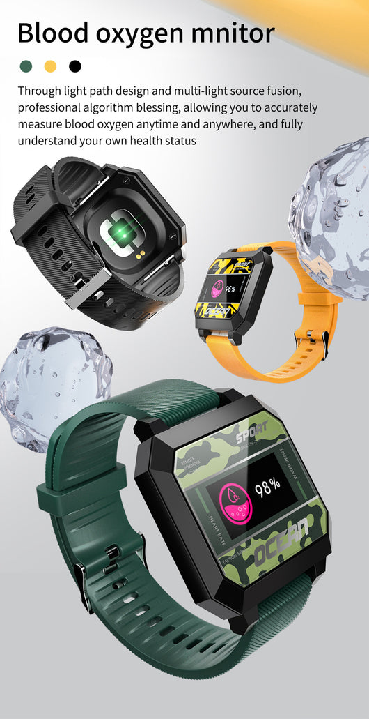 Reloj Inteligente Deportivo con Monitor de Frecuencia Cardíaca y Presión Arterial - Image 13