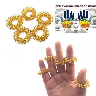 Set de 5 Anillos Masajeadores para Dedos
