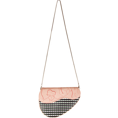 Bolso Mensajero de Cuero PU con Cadena Metálica - Colección Guisantes - Image 6
