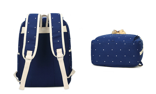 Mochila Canvas con Lunares - Diseño Moderno y Funcional - Image 26