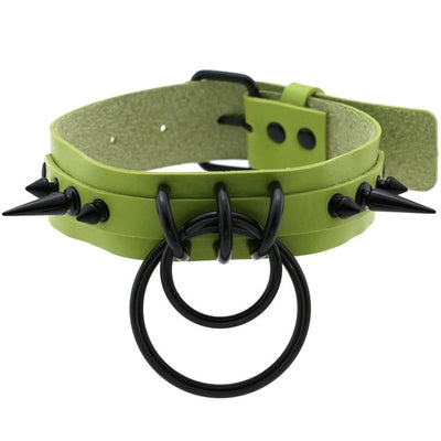Collar Choker Punk con Remaches y Hebilla - Unisex Negro - Image 24