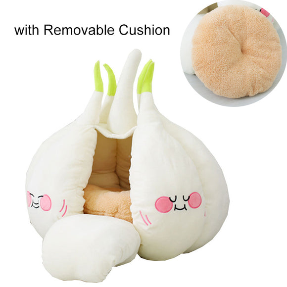 Thermal Pet Cave Bed with Soft Cushion and Winter Warmth