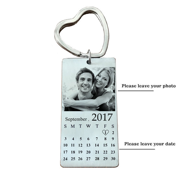 Llavero Placa de Identidad Personalizado en Acero Inoxidable con Foto Grabada