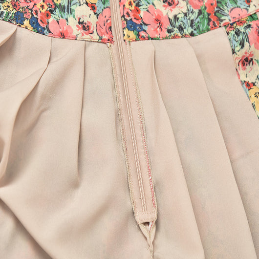 Falda Floral Francesa de Cintura Alta con Abertura Lateral para Mujer - Image 14