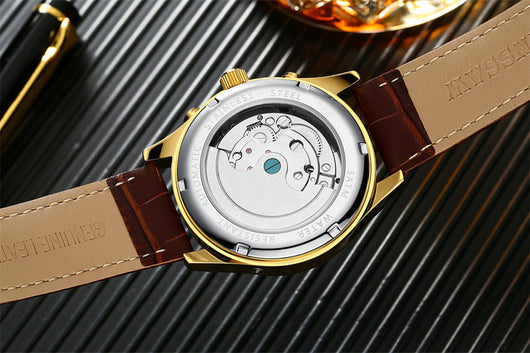 Reloj Mecánico Automático KINYUED Hueco Tourbillon Lujo para Hombre - Image 4