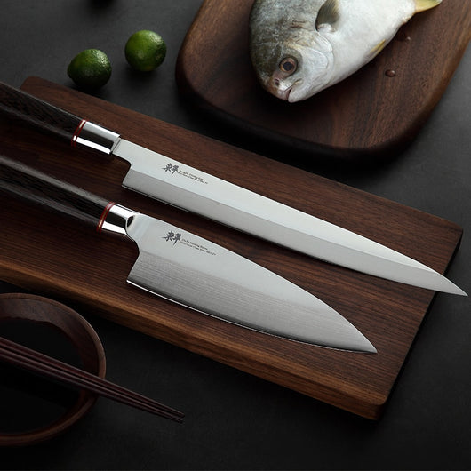 Salmón Fresco Fileteado con Cuchilla Masao