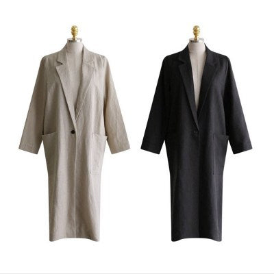 Traje Largo de Algodón y Lino para Mujer - Image 3