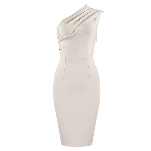 Vestido Elegante con Hombro Descubierto y Cintura Definida - Image 15