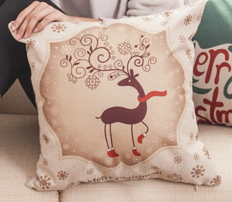 Funda de Almohada Navideña en Lino - Image 44