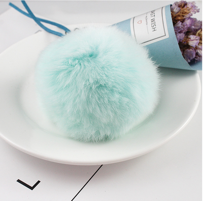 Llavero Pompón de Pelo de Conejo - Accesorio DIY Hecho a Mano - Image 4