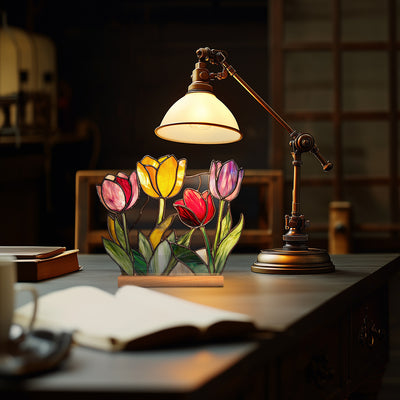 Adornos Decorativos Acrílicos con Efecto Cristal - Flores y Paisajes - Image 47
