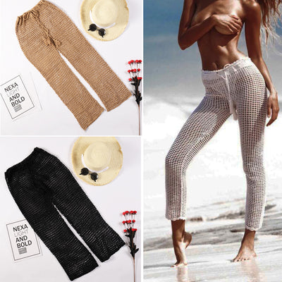 Pantalones de Playa con Protección Solar y Diseño de Red - Image 7