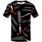 Playera Hombre Cuello Redondo con Patrón Geométrico 3D