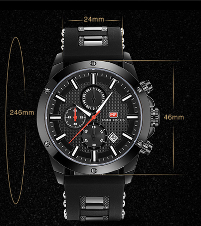 Reloj Deportivo de Negocios para Hombre con Cronógrafo de Tres Ojos - Image 7
