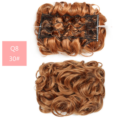 Moño Postizo de Fibra Sintética Resistente al Calor - Cabello de Seda Artificial - Image 28