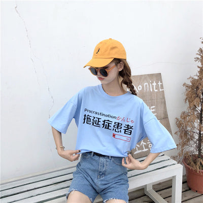 Camiseta Estampada Coreana Loose Fit - Diseño Milk Tea para Chicas Modernas - Image 7