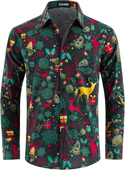 Camisa Manga Larga Estampado Floral para Hombre - Image 12
