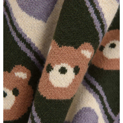 Chaleco Tejido Retro Americano Multicapas para Otoño - Image 3