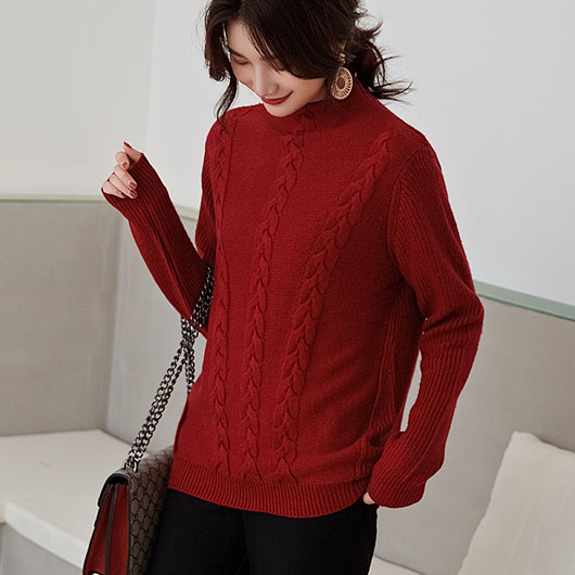 Suéter de Cuello Alto en Cashmere para Otoño e Invierno - Image 5