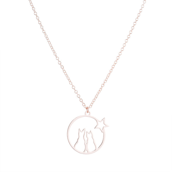 Collar Gato Hueco Elegante