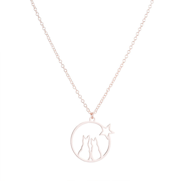 Collar Gato Hueco Elegante