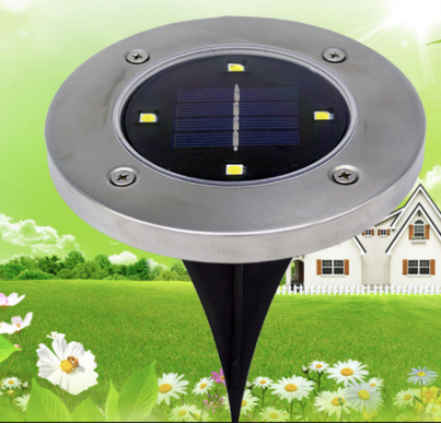 Luminaria Solar de Acero Inoxidable para Jardín y Paisajismo