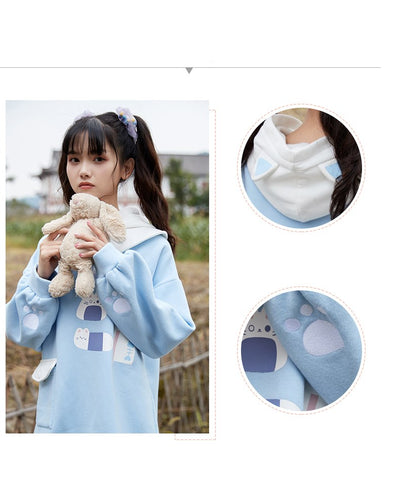 Sudadera Fleece Estilo Occidental con Capucha - Abrigo Medio para Otoño e Invierno - Image 5