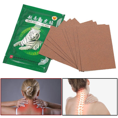 Parches Medicinales de Tigre Blanco - 8 Piezas para Dolor Articular y Espalda