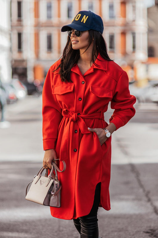Chaqueta Camisa Larga Entallada para Mujer - Image 10