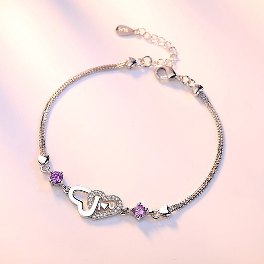 Pulsera de Corazón en Plata 925 con Circonitas - Image 8