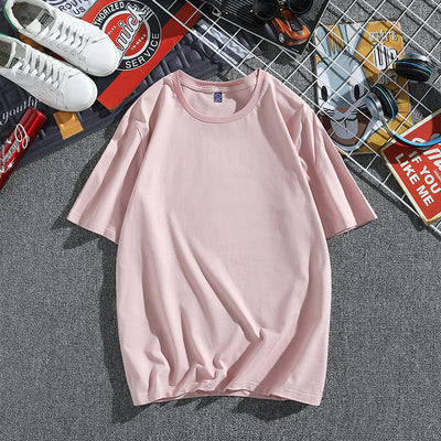 Camiseta Hombre Algodón Puro Manga Corta Suelta Estilo Coreano - Image 15