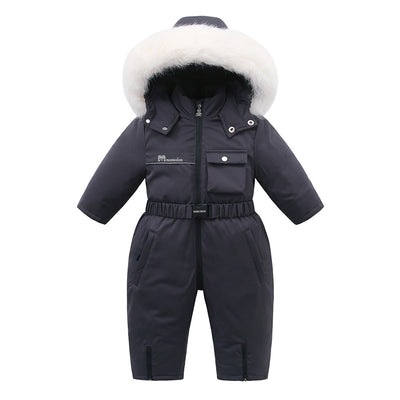 Traje de Esquí Infantil con Forro Polar para Otoño e Invierno - Image 3
