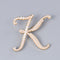 Brooch Customization English Letter Brooch Pearl Pin Female 10 Colors
