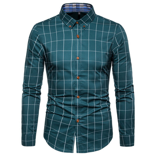 Camisa Estampado Floral Slim Fit Manga Larga para Hombre - Image 13