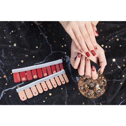 Pegatinas de Uñas Desprendibles con Diseños de Moda Internacional