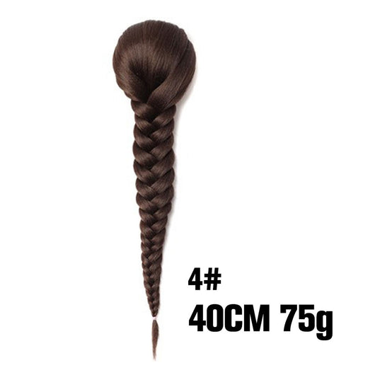 Peluca Trenza Sintética Cola de Caballo Estilo Fishtail para Mujer - Image 24