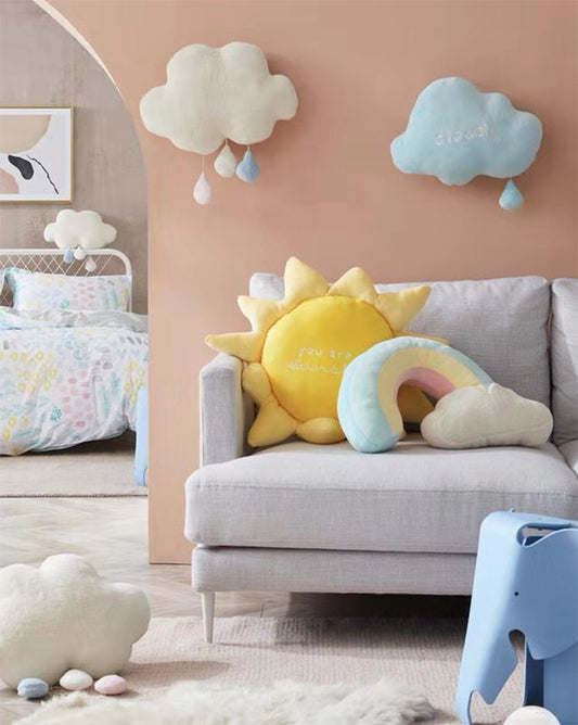 Peluches Nubes Arcoíris Suave y Adorable