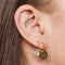 Aretes de Oro Elegantes con Diseño de Oblea - Pendientes Minimalistas para Mujer