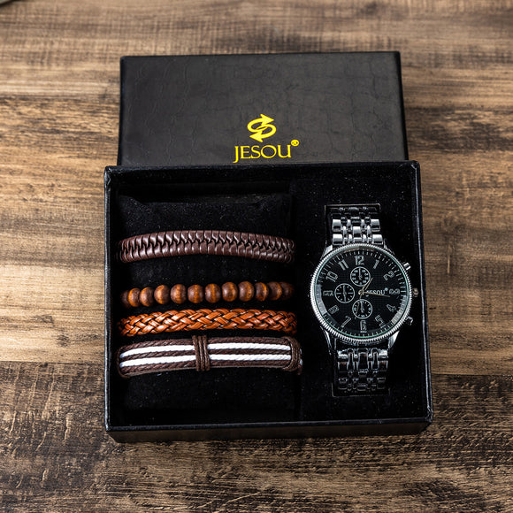 Reloj Deportivo de Acero Inoxidable con Movimiento de Cuarzo
