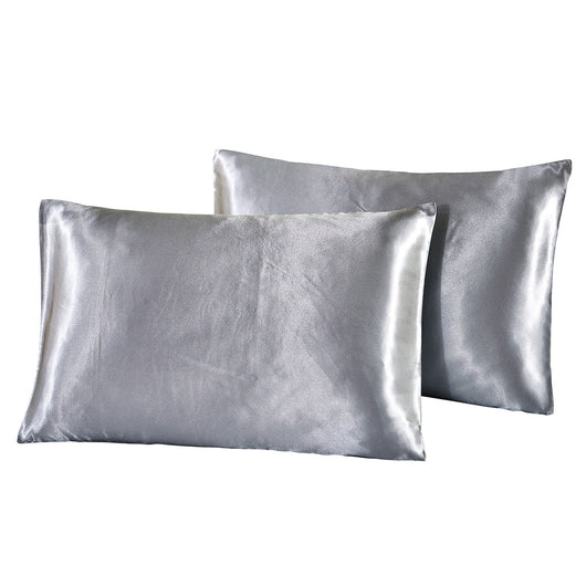 Funda de Almohada de Seda Sintética Color Liso Verano - Image 13