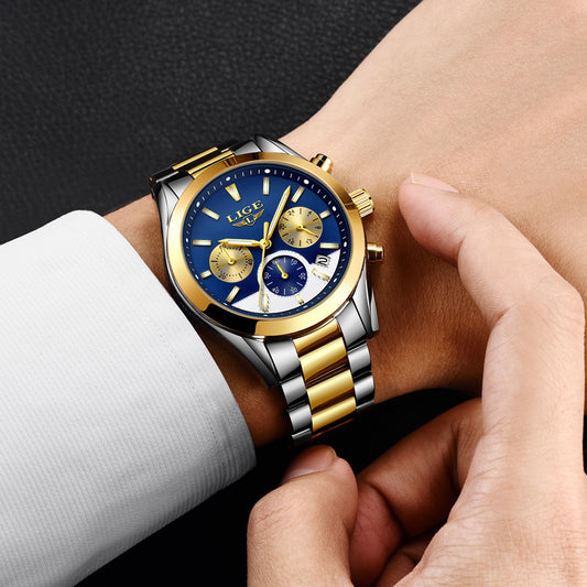 Reloj Inteligente Deportivo Dual con Correa de Acero Luminoso - Image 2