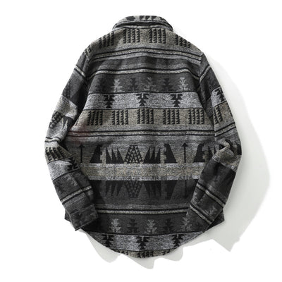 Chaqueta de Lana Escocesa Cálida para Hombre - Manga Larga - Image 3