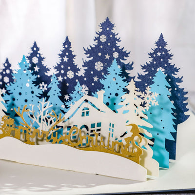 Tarjeta Navideña con Escultura de Papel - Image 3